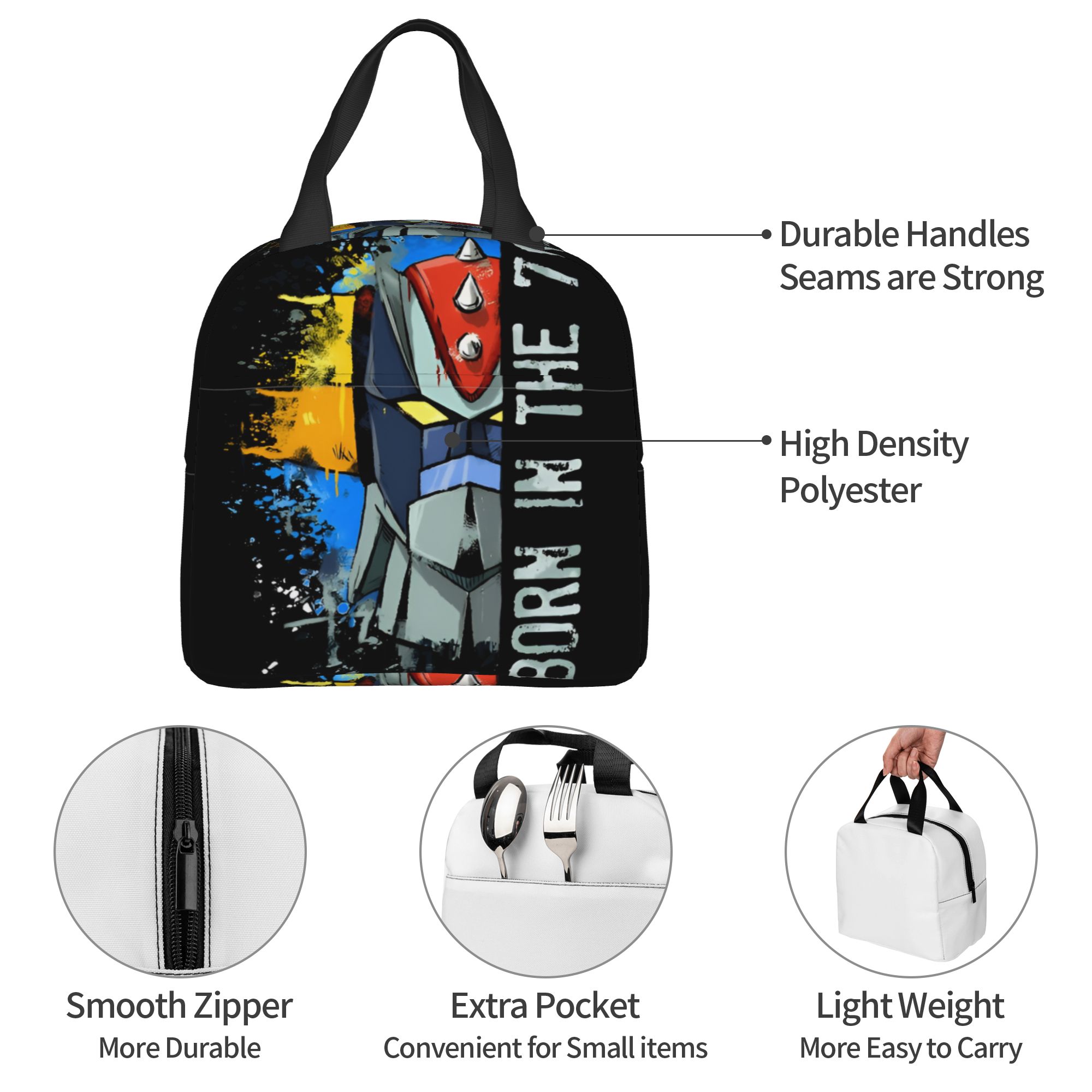 Travel Accessories 2022 - Aangepaste G-Grendizeres geïsoleerde lunchtas voor dames,