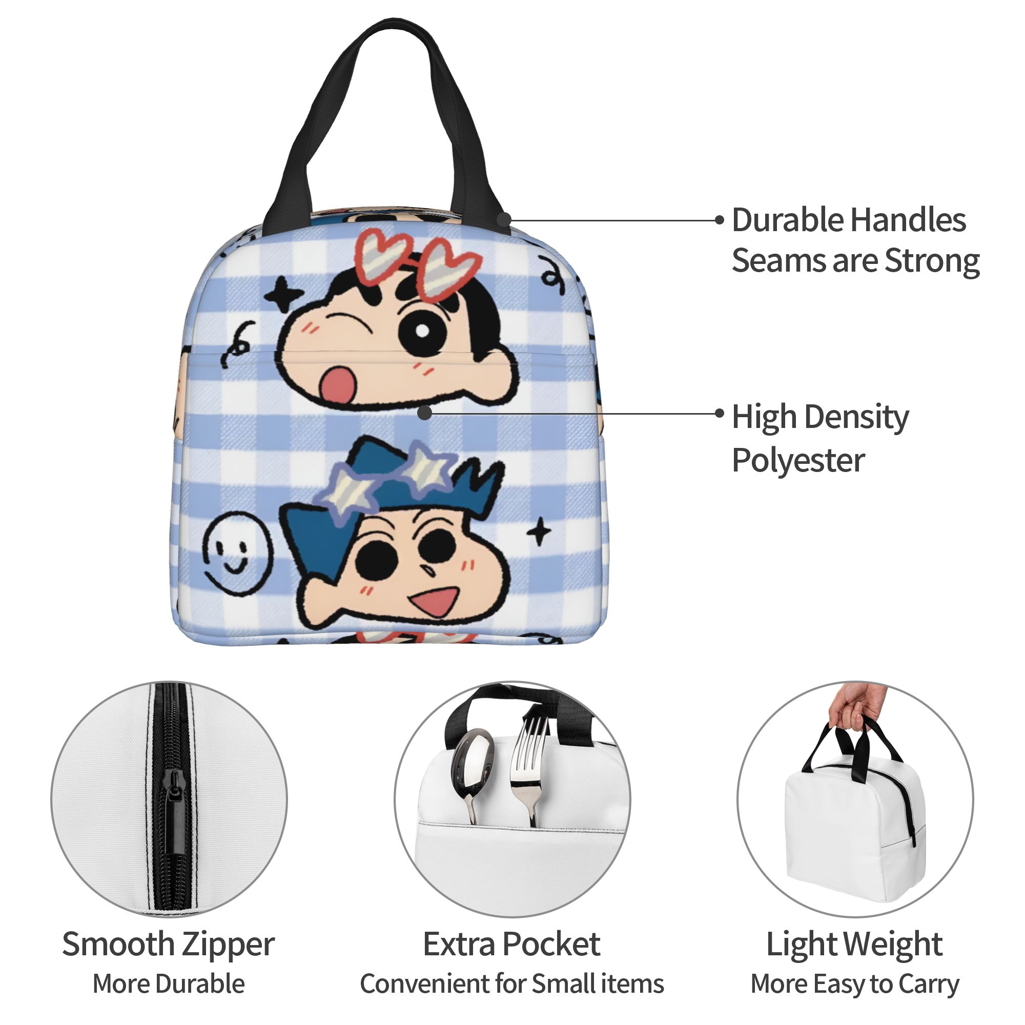 Travel Accessories 2022 - Kleurpotloden S-Shinchans Geïsoleerde lunchtas Waterdicht Japan