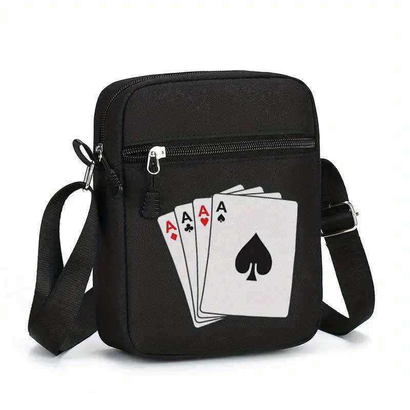 Travel Accessories And Bags - Ace of Spades Poker canvas schoudertas