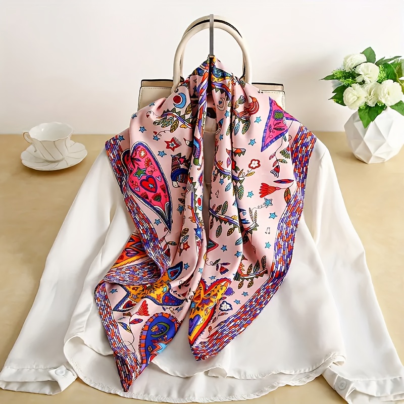 Travel Accessories To Gift - Elegante damesmode-sjaal van polyester, decoratieve bedrukte