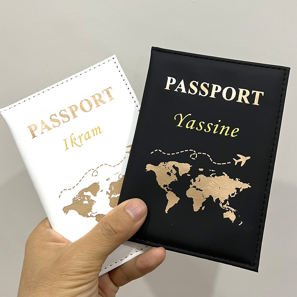 Travel Accessories Gifts For Men - Nieuwe Schattige Gepersonaliseerde Paspoorthoes Vliegtuig Vrouwen
