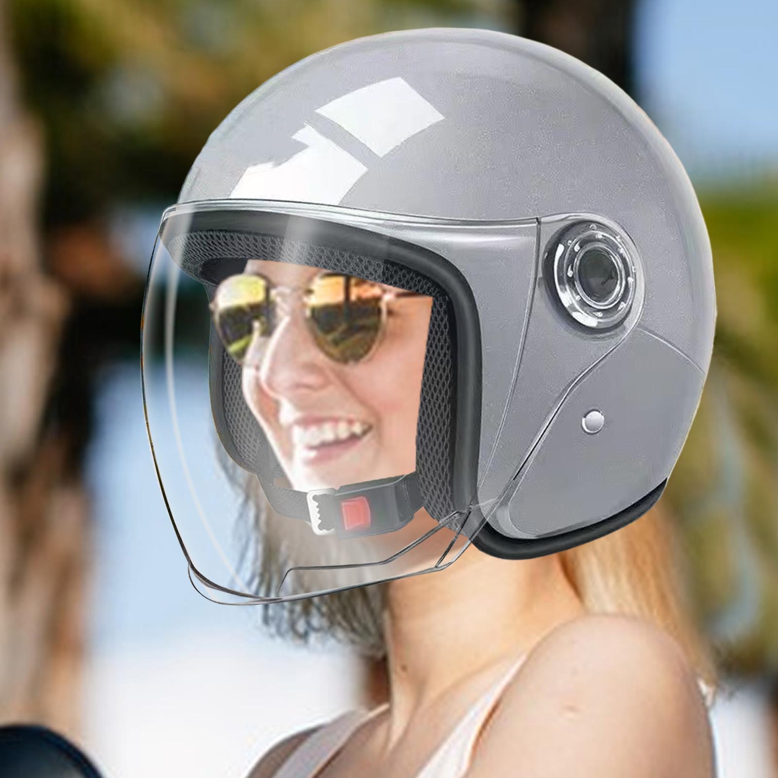 Travel Accessories For Road Trip - Motorveiligheidshelmen Veilige scooterhoofddeksels Hoed met zonneklep