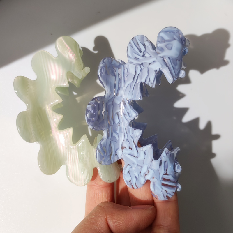Travel Accessories 2022 - Hangzhi Bloem Hollow Geometrische Acetaat Kleur