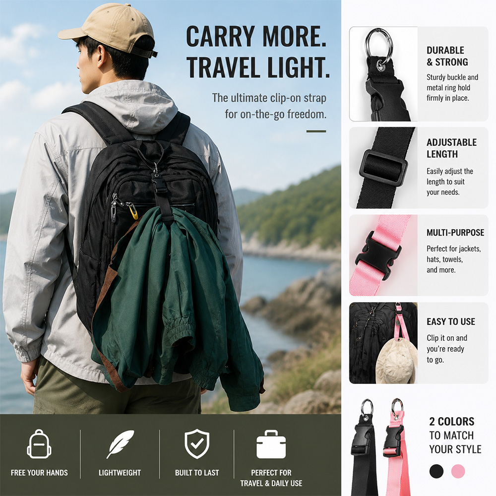 Travel Accessories Gifts For Men - Draagbare anti-diefstal bagageriem Duurzame buitengesp Heren