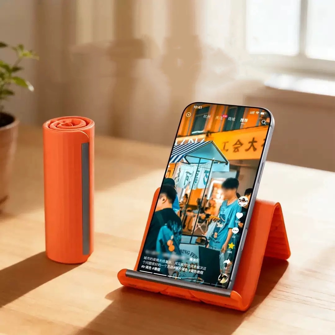 Travel Accessories Gadget - Luie draagbare telefoonstandaard Siliconen desktop-tabletlaptophouder Creatieve