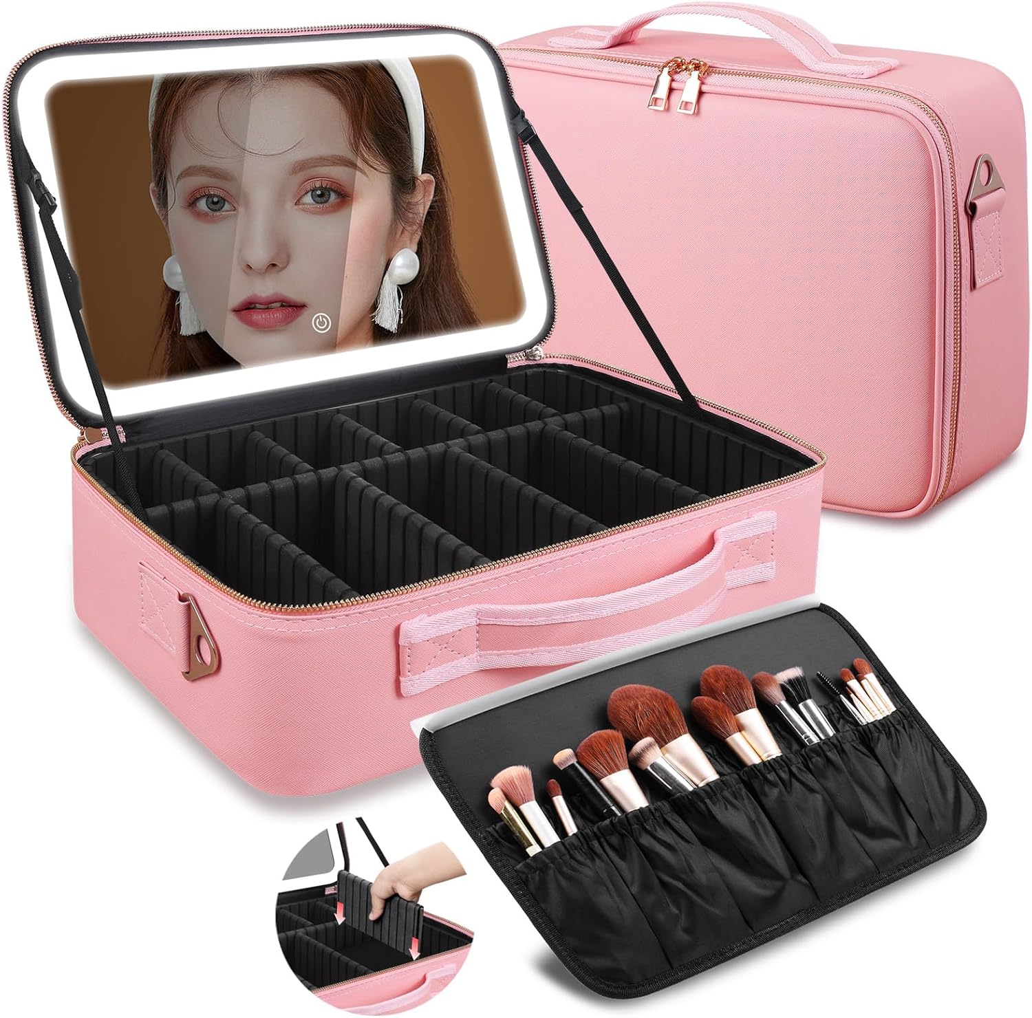 Travel Accessories Case - Grote capaciteit make-up tas 15''x11'' met