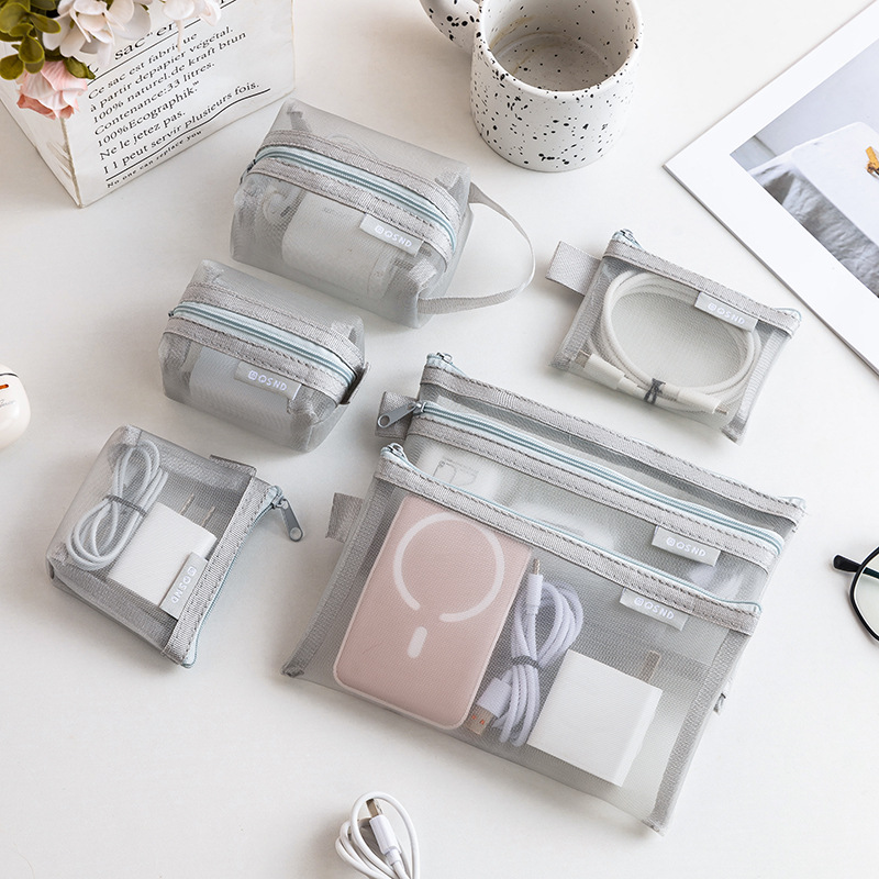 Transparante mesh opbergtas vo - Cable Organizer Travel recensie en prijs