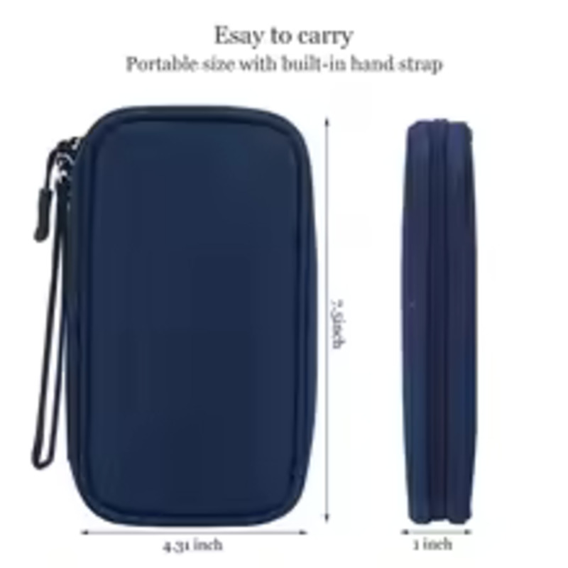 1 STKS Grijs/Zwart/Roze/Marine - Cable Organizer Travel recensie en prijs