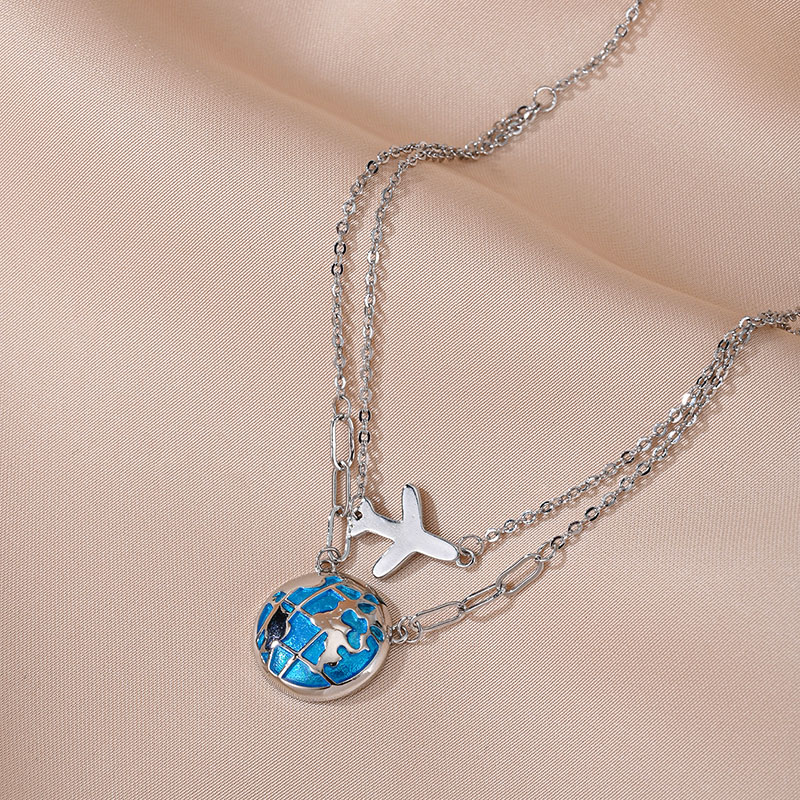 Mode Dubbele Ketting Globe Vli - Travel Accessories Gifts For Men recensie en prijs
