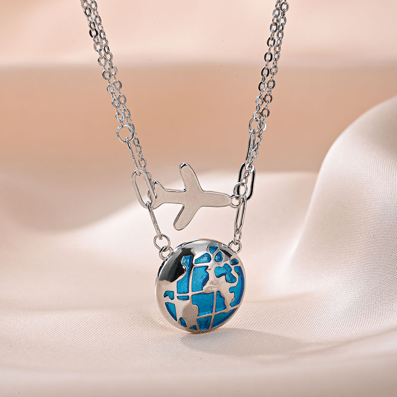 Mode Dubbele Ketting Globe Vli - Travel Accessories Gifts For Men recensie en prijs