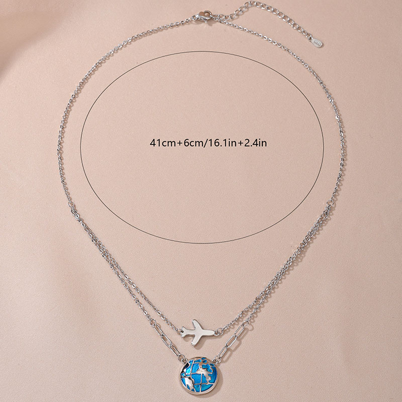 Mode Dubbele Ketting Globe Vli - Travel Accessories Gifts For Men recensie en prijs