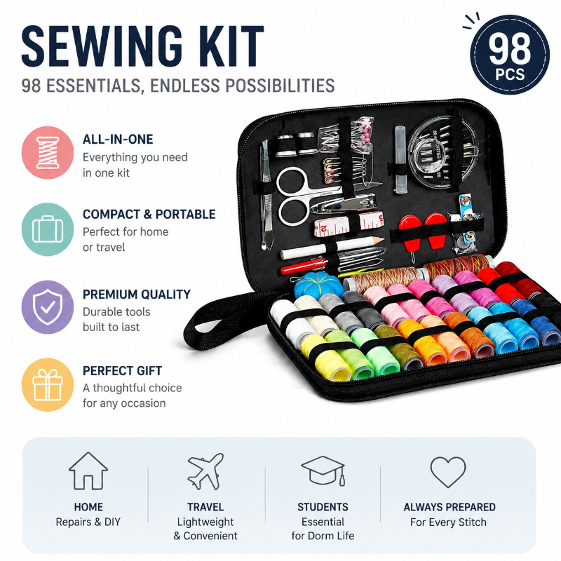 68/98-delige naaigereedschapse - Travel Accessories Gadget recensie en prijs