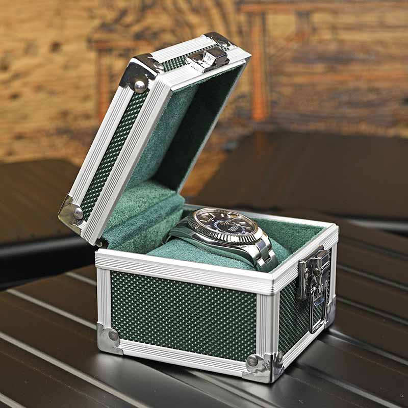 Draagbare Aluminium Horlogekas - Travel Accessories Gifts For Men recensie en prijs